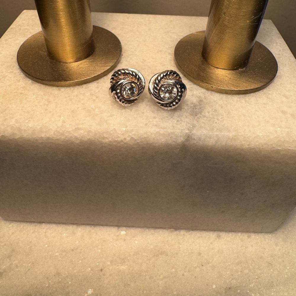 Kate Spade Silver Twisted Knot Earrings